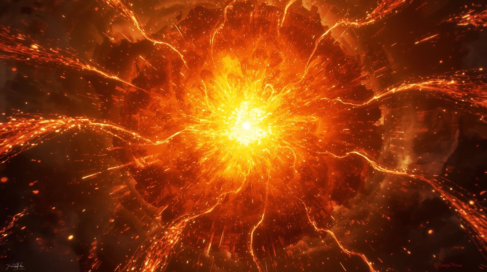 九紫火星を象徴する渦巻く炎の画像